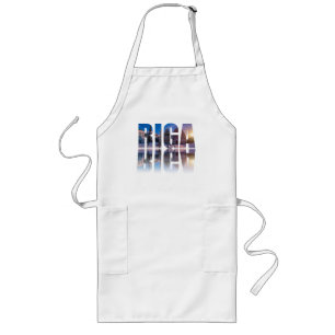 Tablier Long Texte de Riga, Lettonie