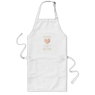Tablier Long The Future MRS Quota Pink & Gold Heart Effect