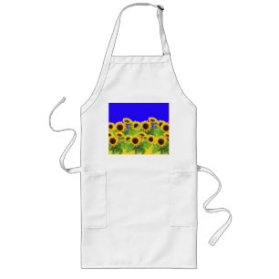 Tablier Long Tournesols - Drapeau ukrainien Paix Liberté Ukrain