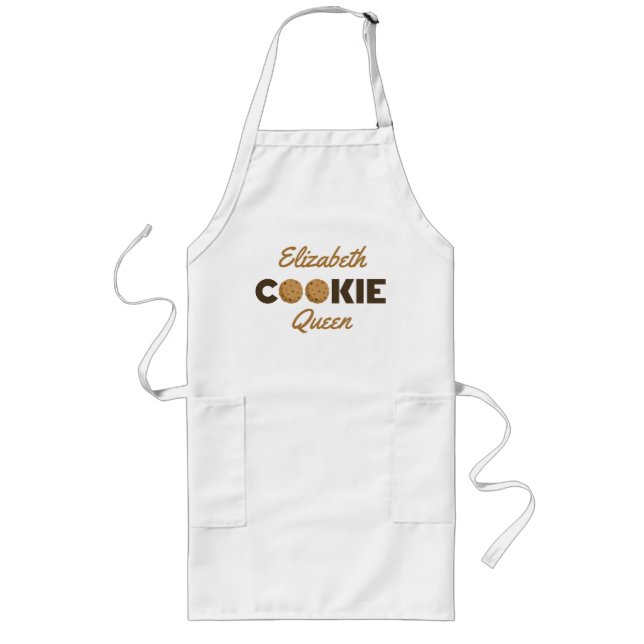 Tablier Long Tout nom un cookie de titre (Devant)