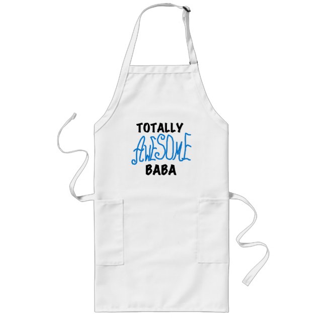 Tablier Long Tshirts et cadeaux Baba absolument géniaux (Devant)