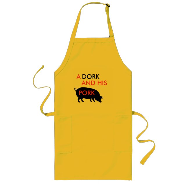 Tablier Long Un Dork et son tablier de porc (Devant)