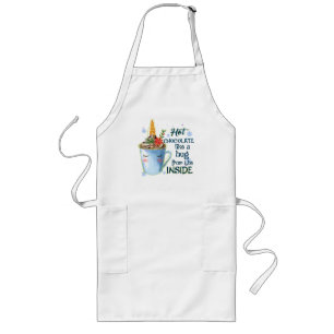 Tablier Long Unicorne au chocolat chaud
