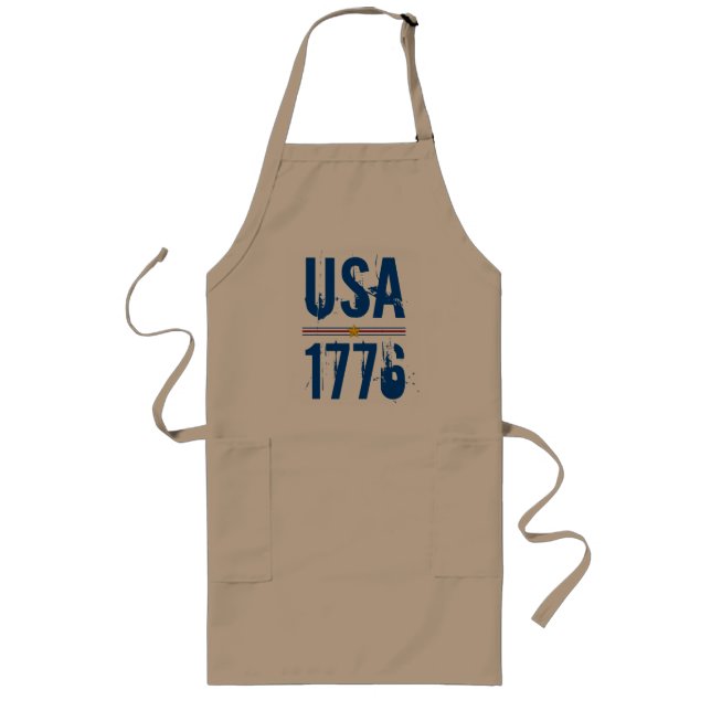 Tablier Long USA 1776 Patriotique (Devant)