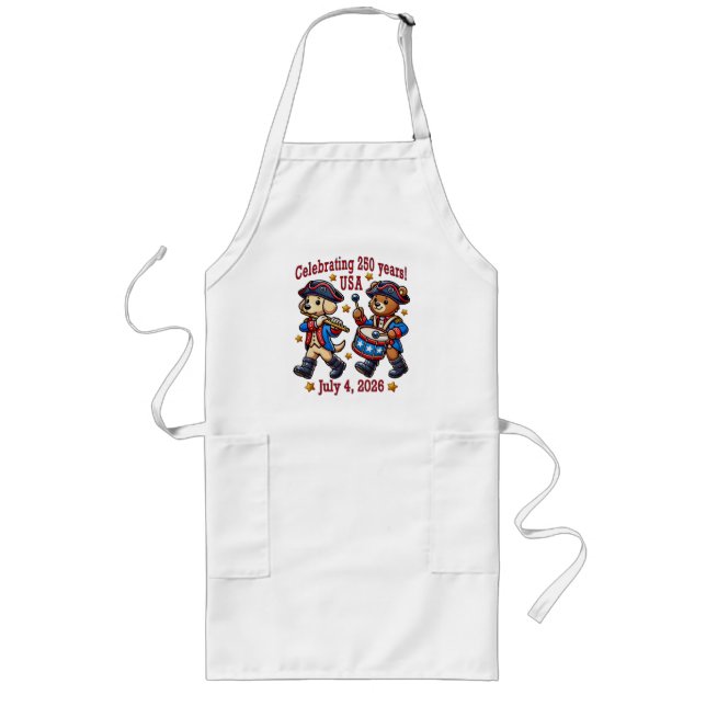 Tablier Long USA 250th Anniversary Souvenir - Patriotique (Devant)