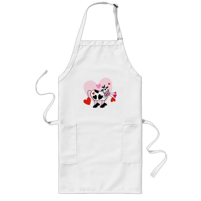 Tablier Long Valentine Hearts (Devant)