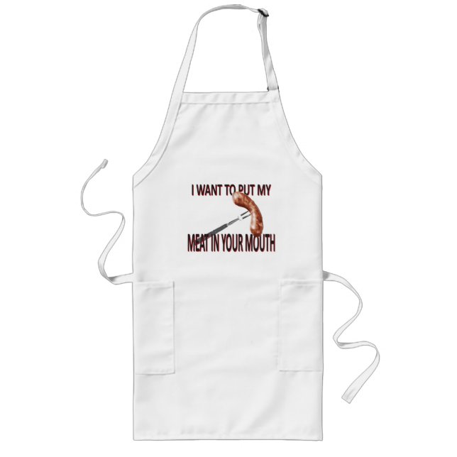 Tablier Long Viande dans votre bouche (Devant)