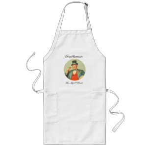 Tablier Long Vintage Martini Dandy - Messieurs C'est Sip O'Cloc
