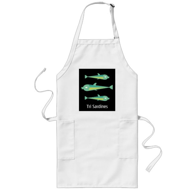 Tablier Long Vont les sardines de Fish_Tri (Devant)