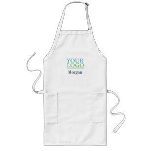 Tablier Long Votre logo/Art/Photo, nom ou monogramme