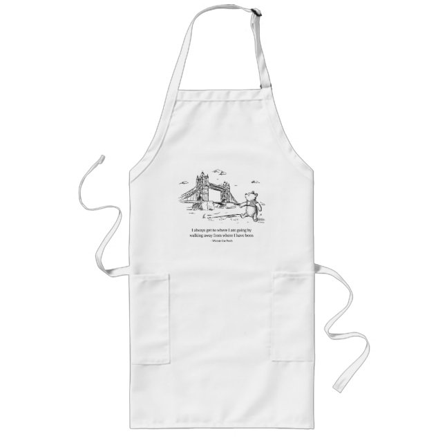 Tablier Long Winnie l'Ooh | J'arrive toujours là où je vais (Devant)