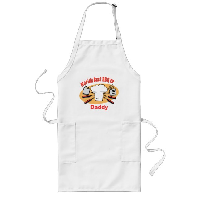 Tablier Long "Worlds Best BBQ'er" Custom "Papa" Apron (Devant)