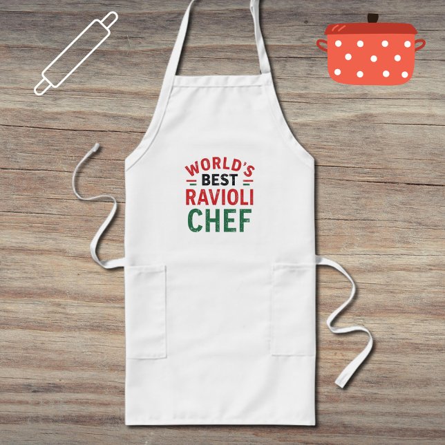 Tablier Long World's Best  Ravioli Chef   (Créateur téléchargé)