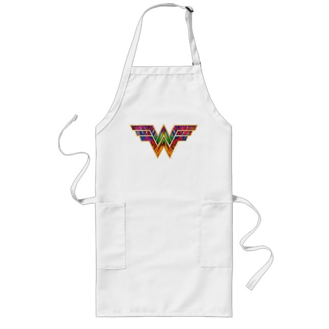 Tablier Long WW84 | Logo de Wonder Woman Kaleidoscope (Devant)
