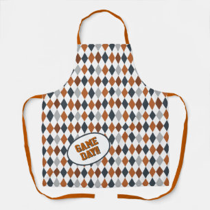 Tablier Longhorn Burnt Orange Jacquard Motif Jour