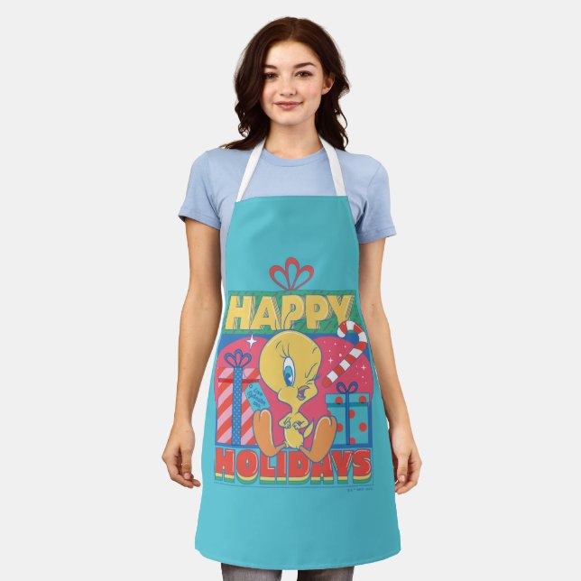 Tablier LOONEY TUNES™ | TWEETY™ Joyeuses fêtes (Porté)