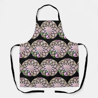 Tablier Lotus Blossom Floral Springtime Pastel rose