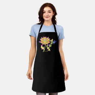 Tablier Lotus Fleurs et Vins
