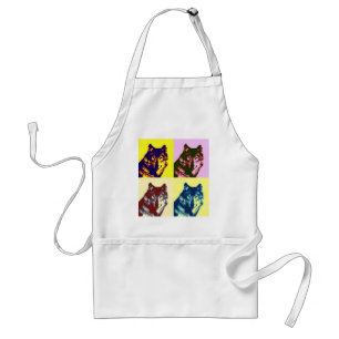 Tablier Loup d'art pop
