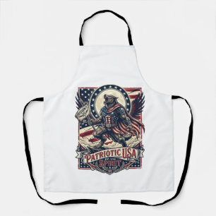 Tablier Loup-garou patriotique Patriote Horreur Monstre Pa