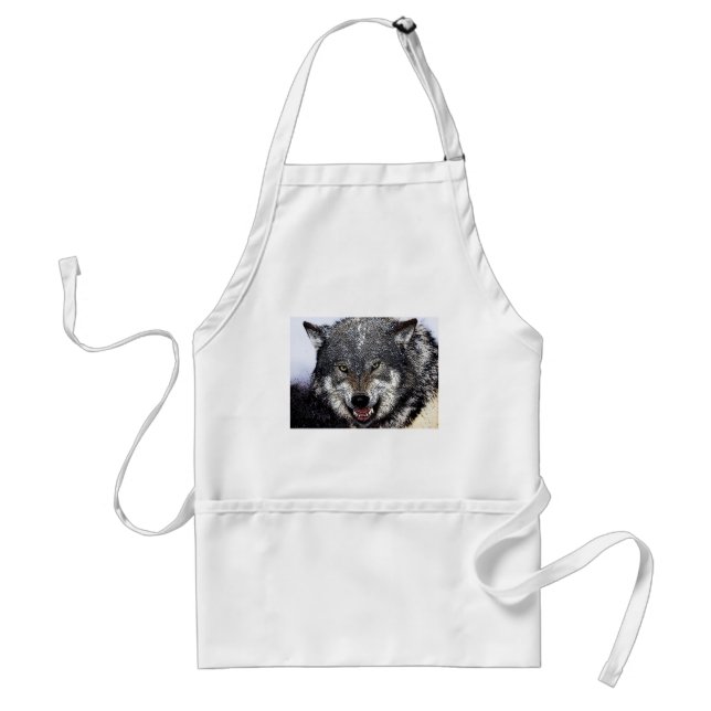 Tablier Loup sauvage (Devant)