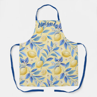 Tablier Louvain de citron personnalisé