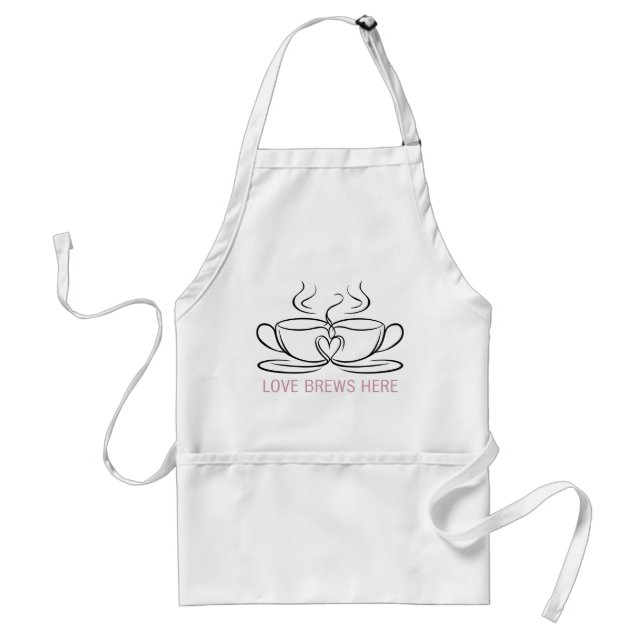 Tablier Love Brews Here Apron - Chauffage de cuisine (Devant)