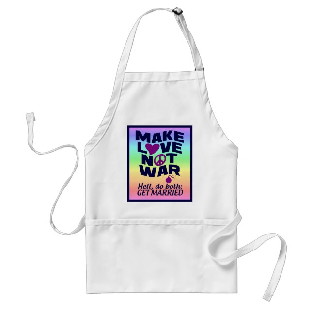 Tablier Love Not War (Devant)