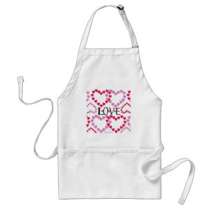 Tablier LOVE ROUGE ROSE DE Tiny Hearts