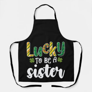 Tablier Lucky To Be A Soeur Famille Saint Patrick's Day