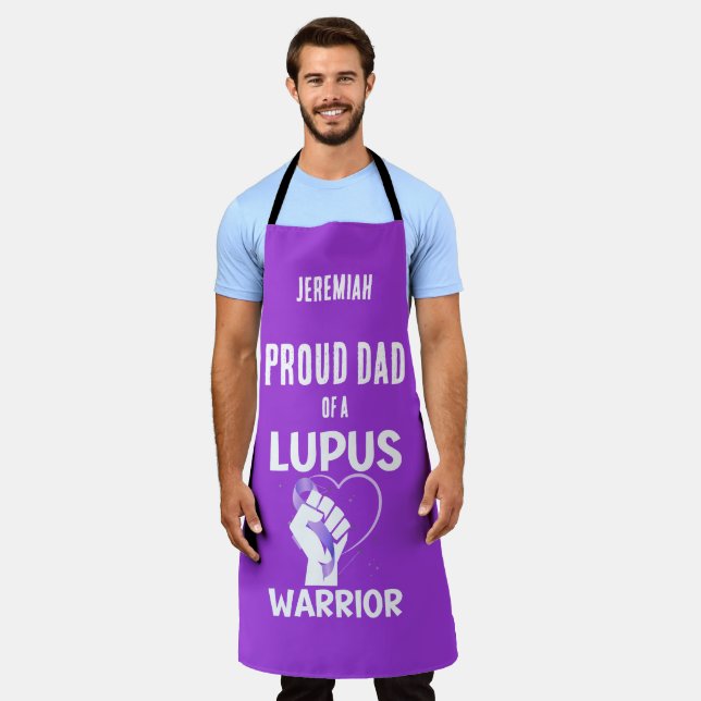 Tablier LUPUS WARRIOR Fête des pères Fier papa (Porté)