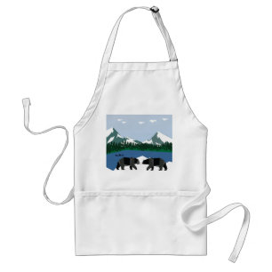 Tablier Lutte pour le territoire d'ours