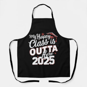 Tablier Ma classe heureuse est partie d'ici 2025 Senior Gr