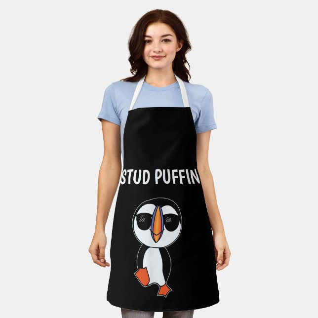 Tablier Macareux Stud Puffin Oiseau Drôle (Porté)