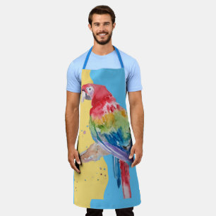Tablier Macaws Macaw Parrot Mens Nom personnalisable Apron