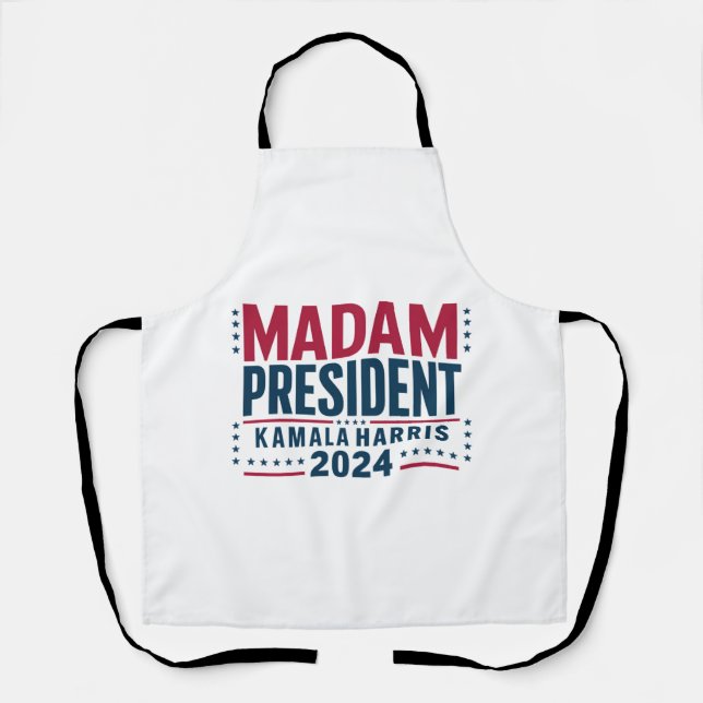 Tablier Madame la Présidente Kamala Harris 2024 Vote Democ (Recto)