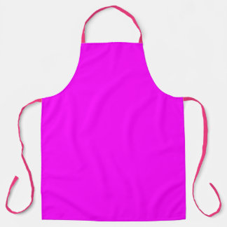 Tablier Magenta rose néon moderne sur toute l'impression