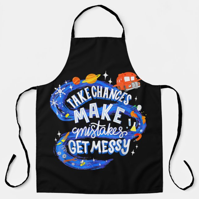 Tablier Magic School Bus Prendre des risques faire des err (Recto)