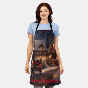 Tablier Magie de Noël rustique