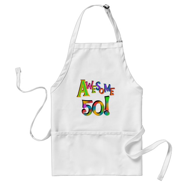 Tablier Magnifique 50 T-shirts et cadeaux d'anniversaire (Devant)