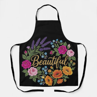 Tablier Magnifique bouquet de fleurs