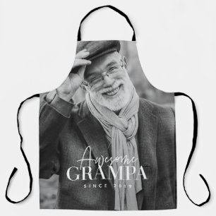 Tablier Magnifique Grampa depuis 20XX Simple Photo Élégant
