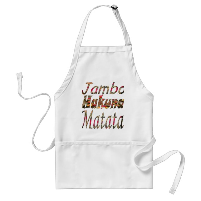 Tablier Magnifique Hakuna Matata unique (Devant)