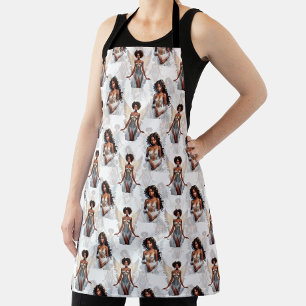 Tablier Magnifique motif de conception d'anges de fille no