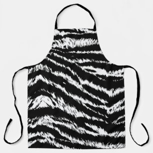 Tablier Main Tirée Abstraite Deux couleurs Zebra Stripes R