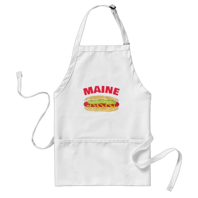 Tablier Maine Red Snapper Hotdog Portland ME Food Cookout (Devant)