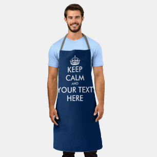 Tablier Maintenez votre calme et continuez votre cuisine b