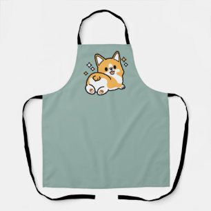 Tablier Mais d'abord, Nappons - mignon Caricature à bouton