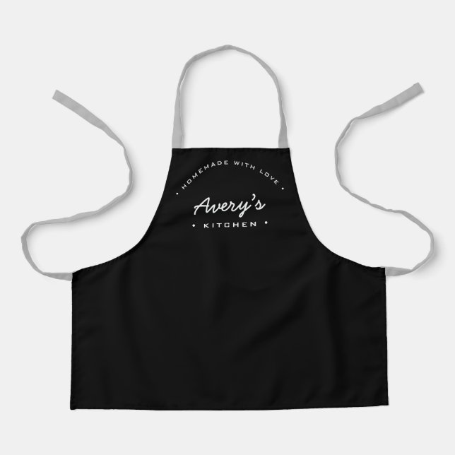 Tablier Maison avec amour Cuisine personnalisée sur mesure (Recto)