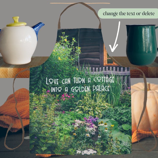 Tablier Maison de campagne avec jardin coloré (Créateur téléchargé)